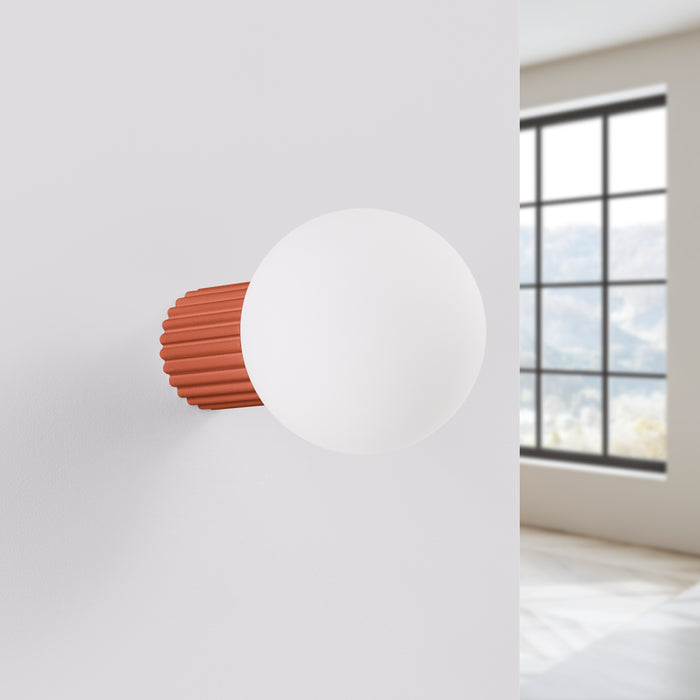 SOLLUX SL.1727 HALO Aplique Rojo Ocra Ip44