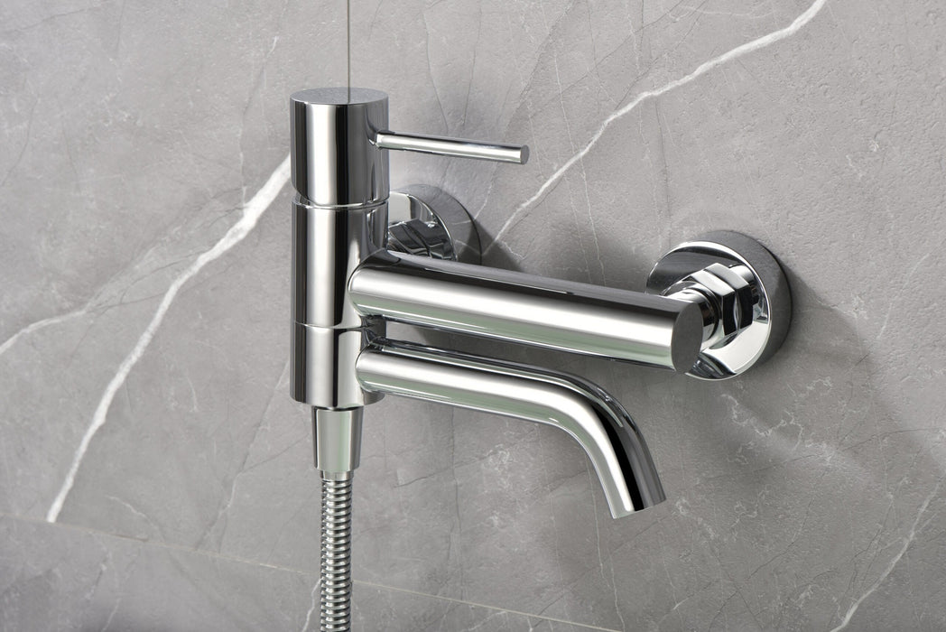 IMEX BDM039-4 MONZA Kit Monomando Grifo Baño/Ducha Cromo