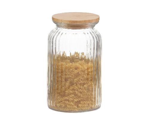 ANDREA HOUSE MS72138 Bote Cocina Vidrio Bambú 1200Ml