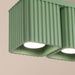 SOLLUX SL.3114 Lámpara De Techo Riff 2 Verde Salvia Gu10