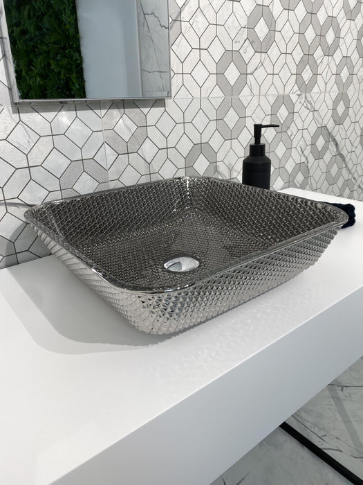 DUNE 188753 LEGACY Lavabo Sobre Encimera 40X40X10