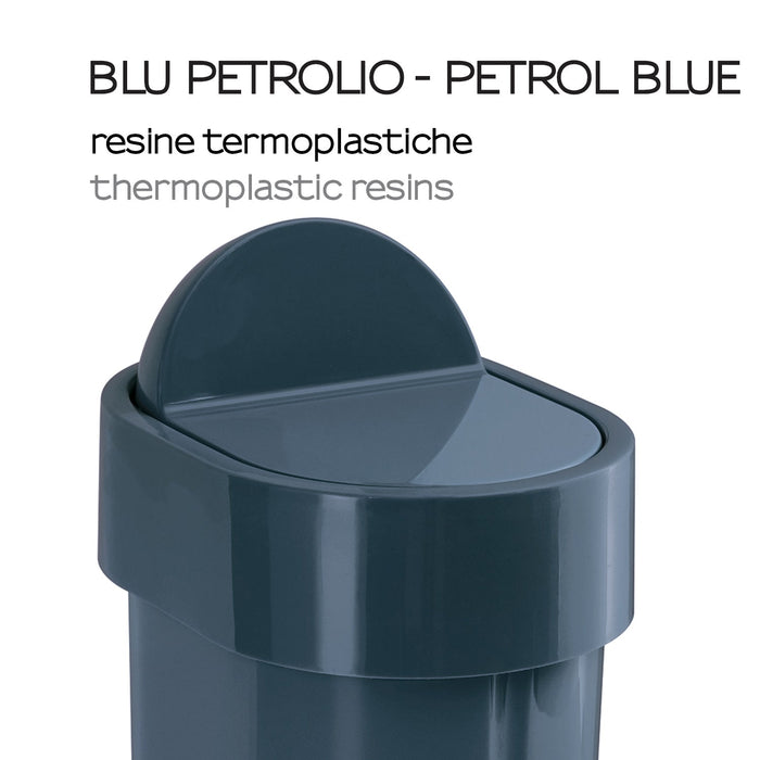 GEDY 80096500300 JUNIOR Papelera Con Tapa 48 Azul