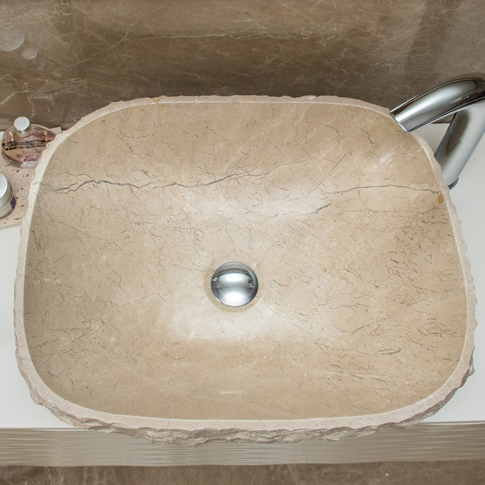 FORZINI FZ-BG/VB-MB-101 DIANA Lavabo de mármol Beige