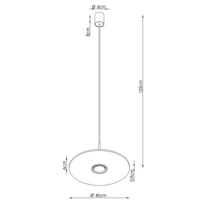SOLLUX SL.2694 Lámpara colgante OVO 1 brązowa/beżowa filc Gx53