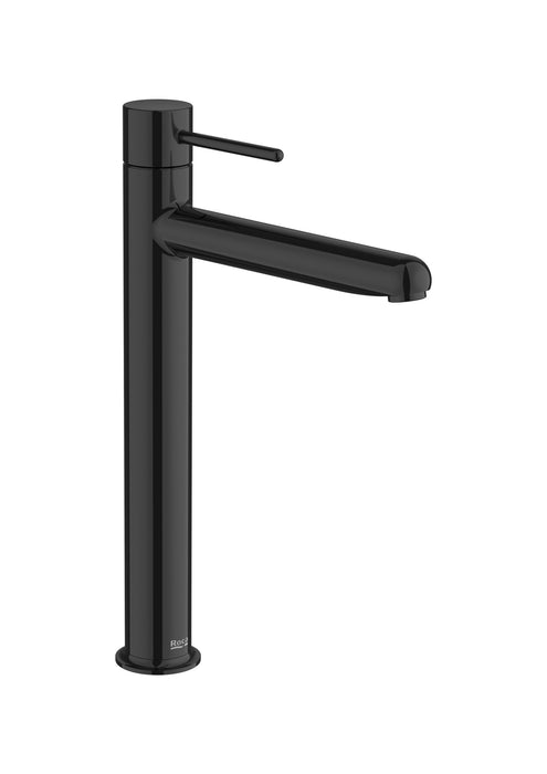 ROCA A5A343FCN0 NU Grifo Monomando Lavabo Caño Alto Cold Start Maneta Pin Negro Titanio