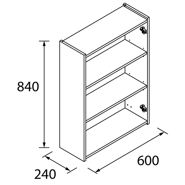 SALGAR 112579 INFINITY Armario Colgar 2 Puertas Color Blanco Mate