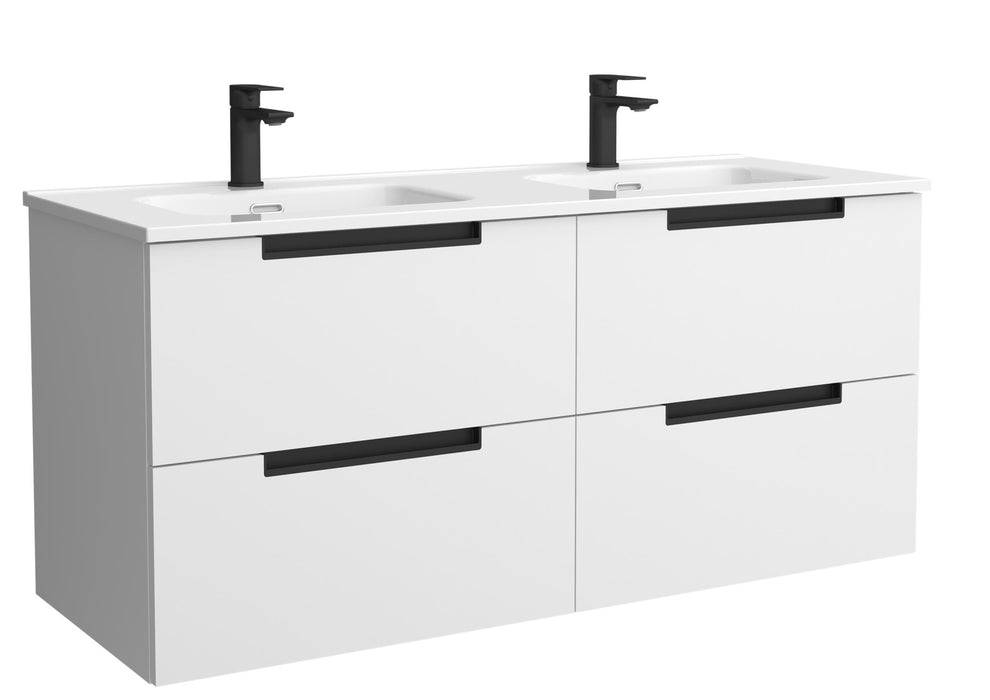 SALGAR 121980 LENI Mueble+Lavabo IBON 2 Senos 120cm Blanco Mate