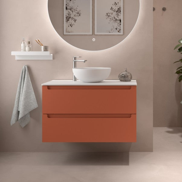 SALGAR MONTERREY Mueble+Tapa+Lavabo Bol Color Terracota