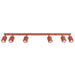 SOLLUX SL.3196 Lámpara De Techo Rayo 6L Ocre Rojo