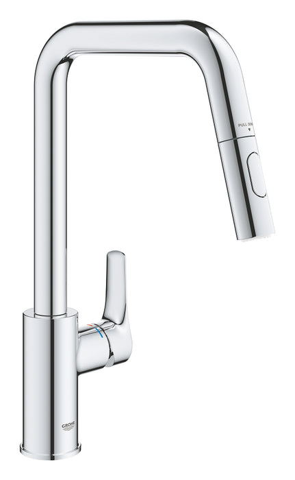 GROHE 30 619 000 EUROSMART Monomando de fregadero 1/2" cromo