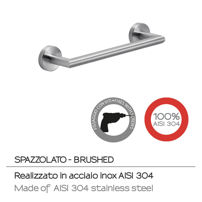 GEDY 50213038000 PROJECT Toallero 30 cm Cepillado
