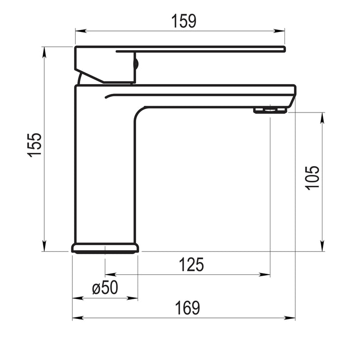 PRESTO 4625029 Nine lavabo Oro cepillado