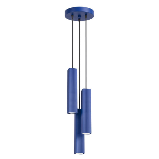 SOLLUX SL.3213 Lámpara Colgante Rayo 3P Azul Ultramar