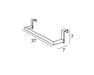 MANILLONS TORRENT 06343075 Toallero Barra Redondo 37 cm Lateral Mueble Blanco Mate