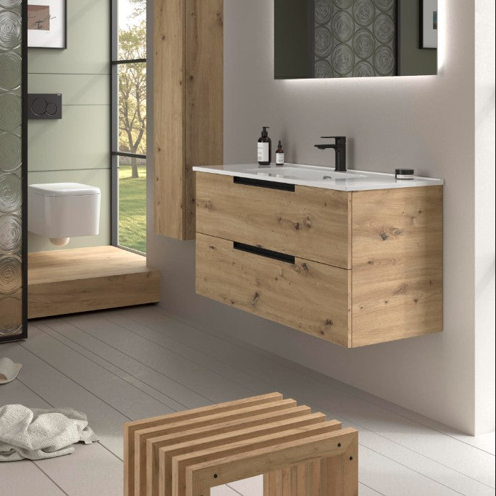 SALGAR LENI Mueble+Lavabo IBON Color Roble