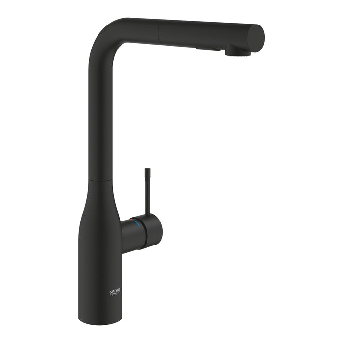 GROHE 30 504 KF0 ESSENCE Monomando Fregadero Extraíble Negro