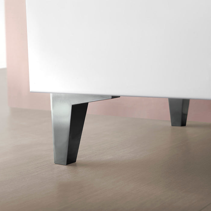 AMIZUVA C0073824 SUKI Mueble de Baño con Lavabo 6 Cajones 120 cm Antracita Brillo