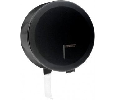 MEDICLINICS PR2789B Portarrollos Negro Papel Higiénico Circular 3U/Diámetro 275 mm
