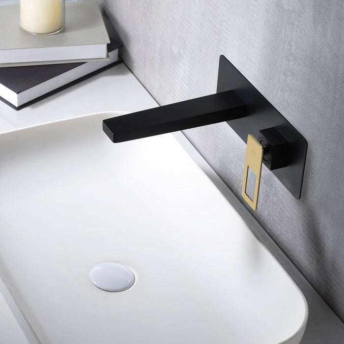 IMEX BDC032-4NGOLD SUECIA Grifo de Lavabo Empotrado Negro Oro Brillo
