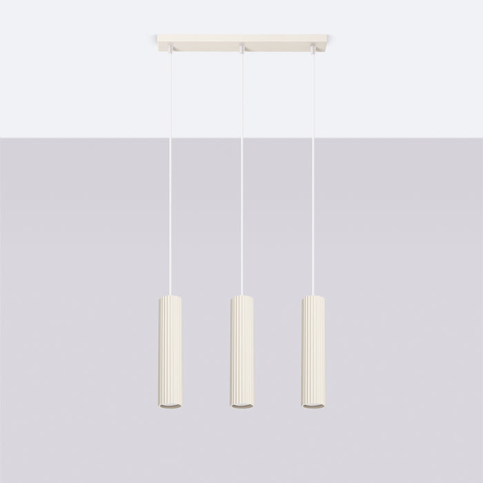 SOLLUX SL.1594 KARBON Lámpara Colgante 3l Beige