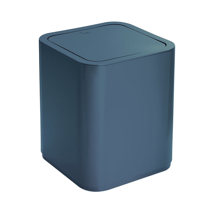 GEDY 63096500900 SEVENTY Papelera Con Tapa 8 Litros Azul Petróleo