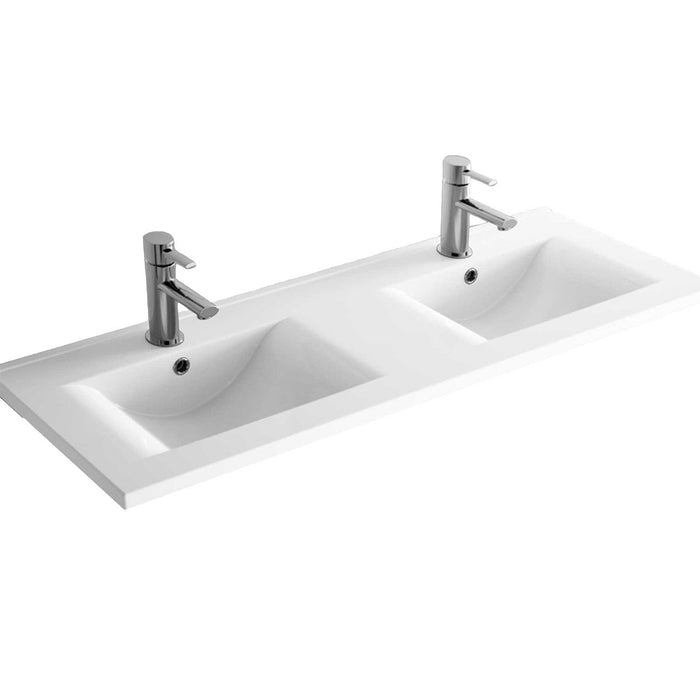 SALGAR 106288 NOJA Mueble de Baño con Lavabo 6 Cajones 120 cm Color Negro Mate