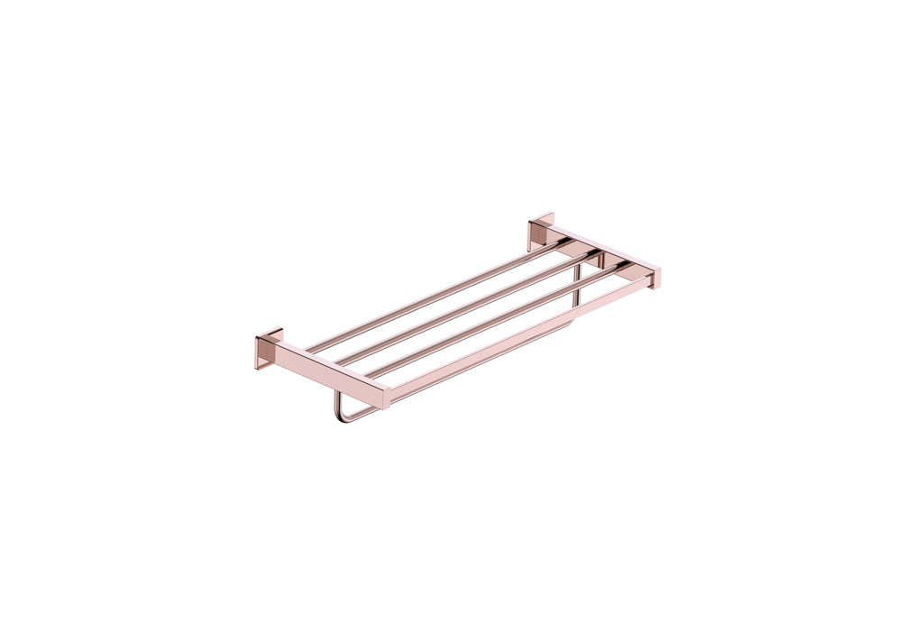 MEDIMEX CAT002-05/ORC TECHNIC Toallero Doble Oro Rosa Cepillado