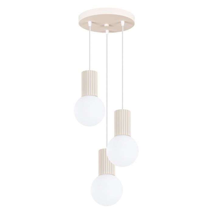 SOLLUX SL.1720 HALO Lámpara Colgante 3p Beige