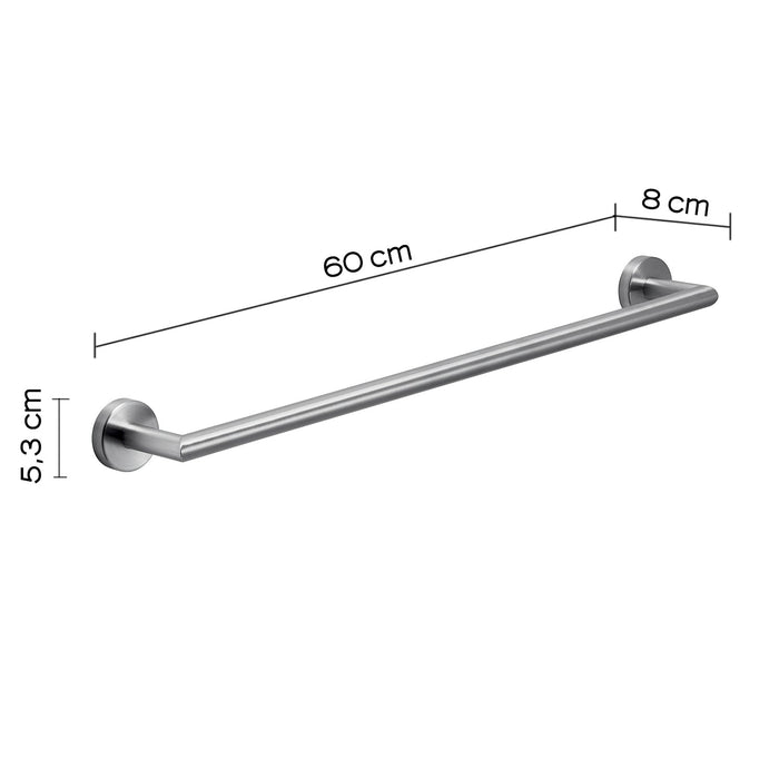 GEDY 50216038000 PROJECT Toallero 60 cm Cepillado