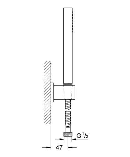GROHE 27 702 000 EUPHORIA Cube Stick conjunto de ducha