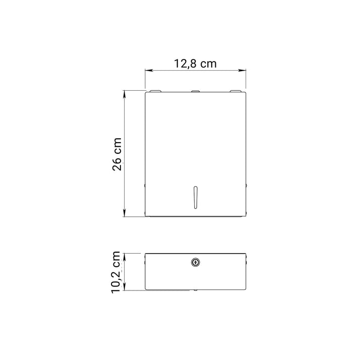 GEDY 24381300000 Dispensador Toallas Papel Cromo