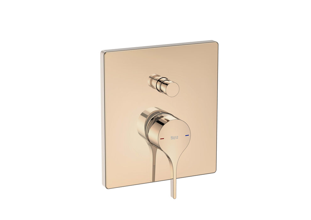 ROCA A5A0B3ARG0 INSIGNIA Grifo Monomando Empotrable para Baño-Ducha Oro Rosa
