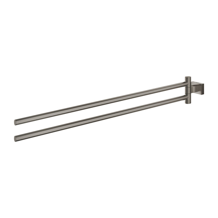 GROHE 40 624 AL1 ESSENTIALS CUBE Toallero Doble 44 Giratorio Grafito Cepillado