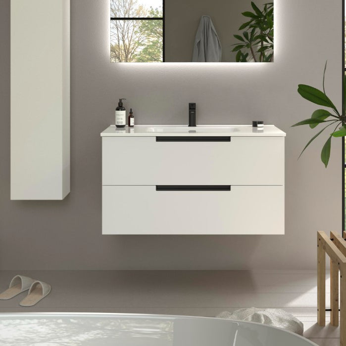 SALGAR LENI Mueble+Lavabo IBON Color Blanco Mate