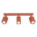 SOLLUX SL.3193 Lámpara De Techo Rayo 3L Ocre Rojo