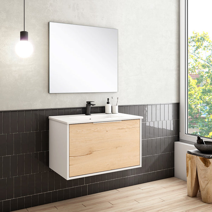 BATHME ONE Conjunto Mueble de Baño Completo 80 cm Blanco