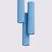 SOLLUX SL.2343 Lámpara Colgante Karbon 3P Azul Claro