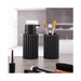 ARCOBAÑ FCTANGERN  Lote Dispensador/dosificador Jabón + Vaso Tanger Negro