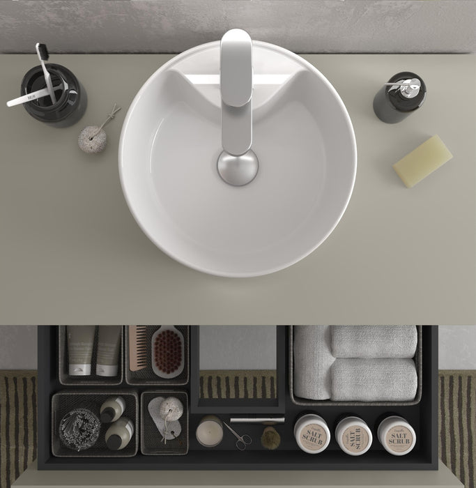 SALGAR 121836 RUNA Mueble+Lavabo LISBOA 120cm Gris mate