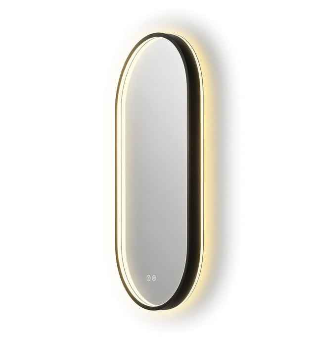 BATHSTAGE B-VENUS Espejo Led 50x90 C/Sensor Touch Doble Triled y Antivaho Marco Negro