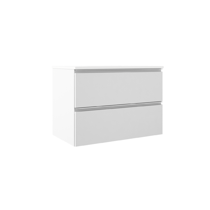 VISOBATH GRANADA Mueble de Baño con Lavabo Suspendido 2 Cajones Blanco Mate