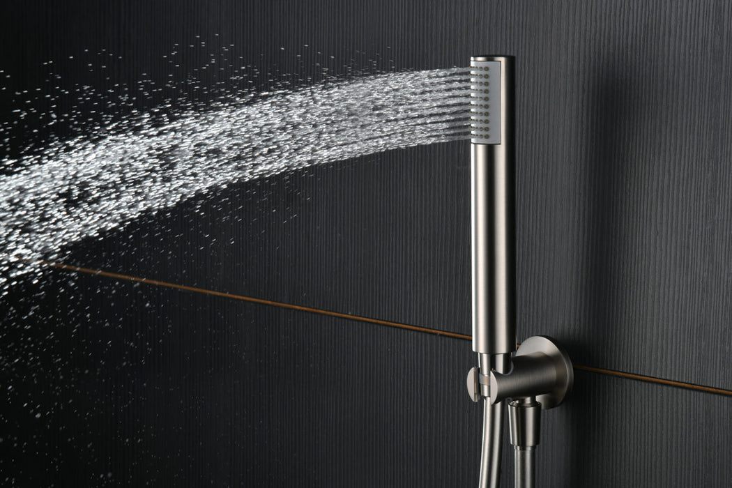 IMEX GTM039/NQ MONZA Grifo Termostático Ducha Empotrado Color Níquel Cepillado
