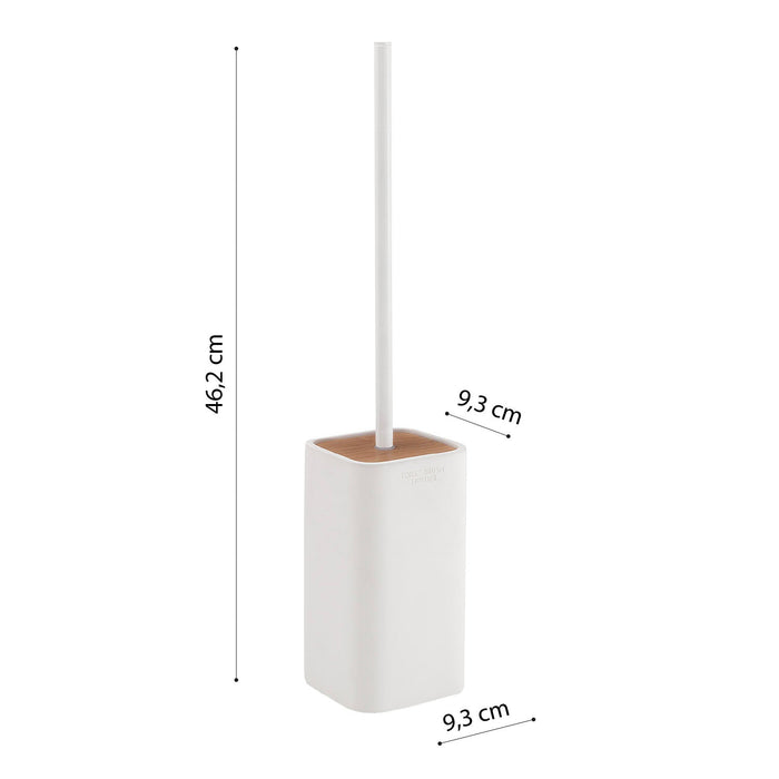 GEDY 13330200000 NINFEA Escobillero Blanco-Bambú