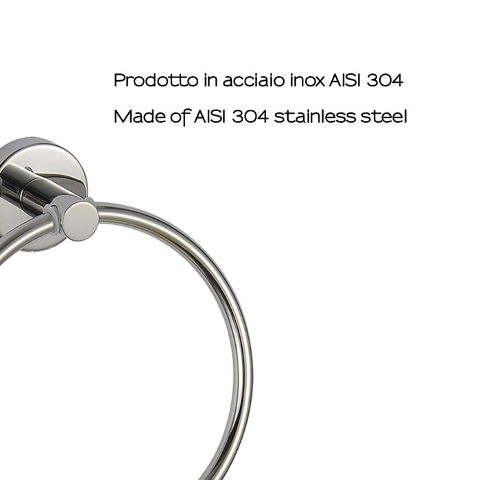 GEDY 50701300000 PROJECT Toallero Argolla Cromo