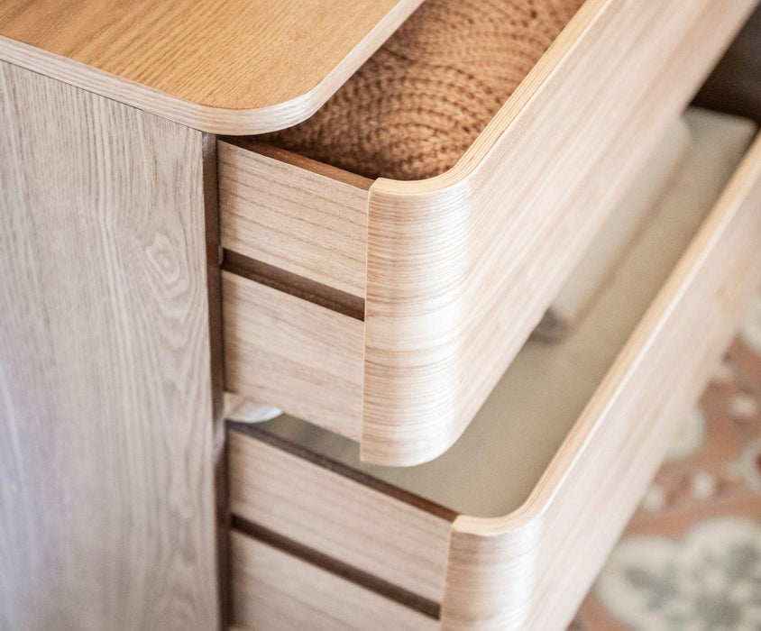ANDREA HOUSE MU23031 Cómoda Madera Fresno 65x35x82 cm