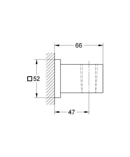 GROHE 27 693 000 EUPHORIA Cube soporte mural