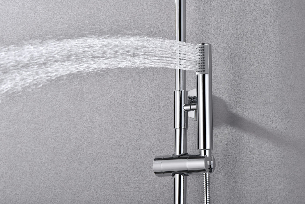 IMEX BTM039 MONZA Conjunto Grifo Ducha Telescópico Termostático Cromo
