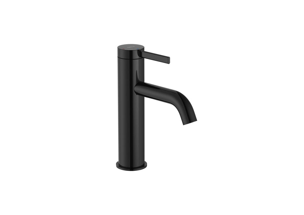 ROCA A5A3A9ECN0 ONA Grifo Monomando Lavabo con Desagüe Click-Clack y Cold Start Negro Titanio