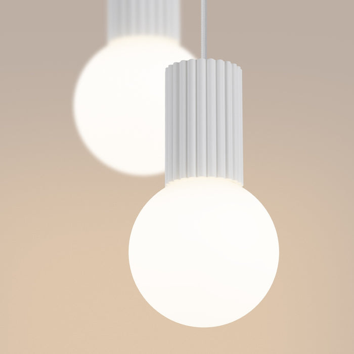 SOLLUX SL.1971 Lámpara Colgante Halo 2P Blanca