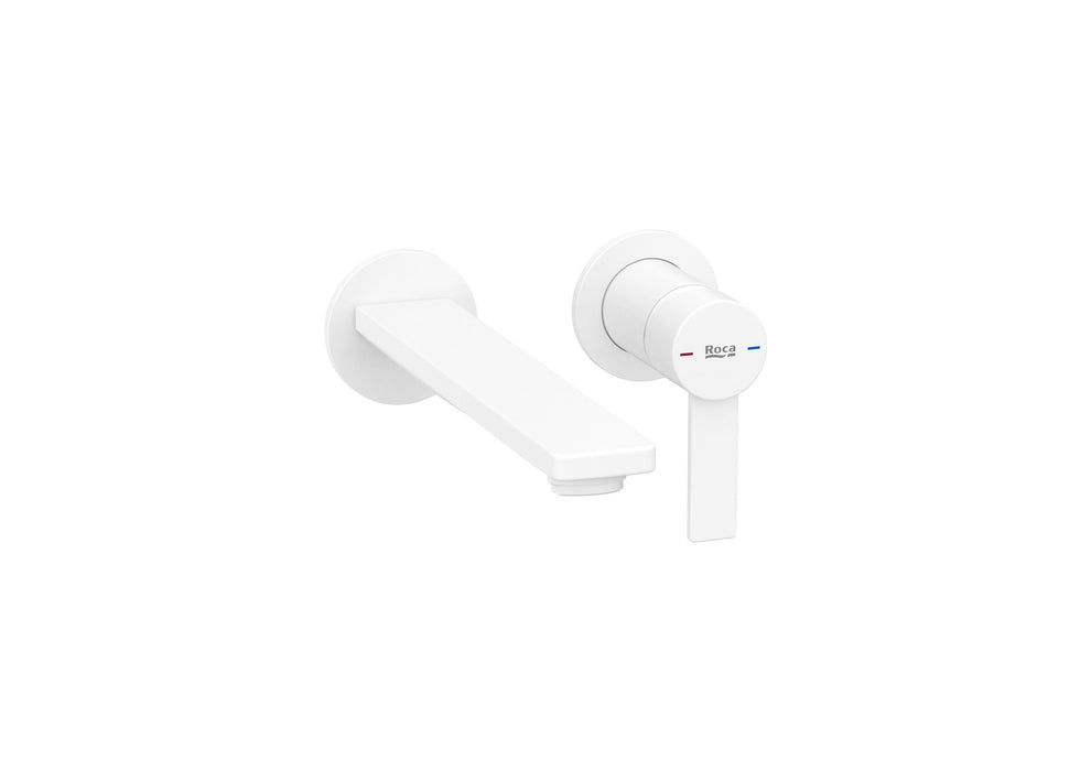 ROCA A5A355FB00 TARGA Grifo Monomando Empotrable Lavabo Blanco Mate